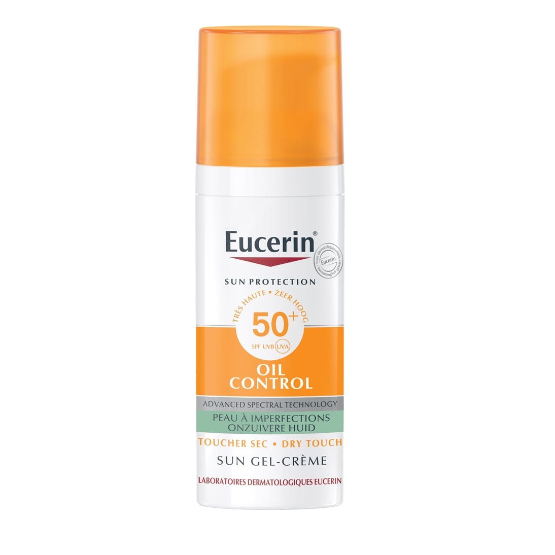 Protection solaire peau grasse Crème Gel solaire SPF 50 EUCERIN